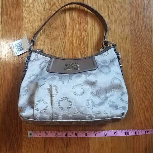 NWT COACH Madison Dotted Khaki Signature Mini Handbag-44379 - Picture 11 of 11
